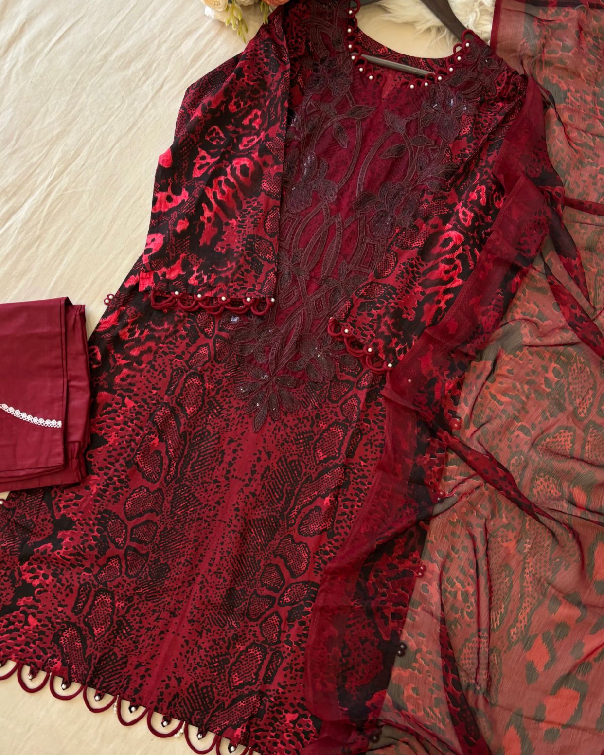 BOSQUE-Adan’s Libas New Stitched Lawn Suit – Premium Ready-Made 3-Piece Set