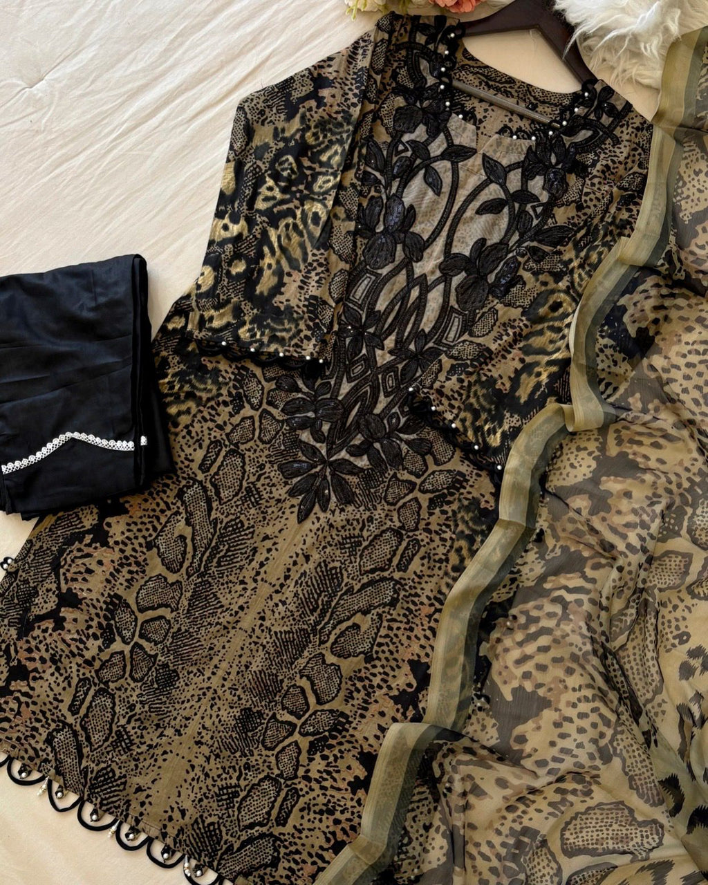 BOSQUE-Adan’s Libas New Stitched Lawn Suit – Premium Ready-Made 3-Piece Set