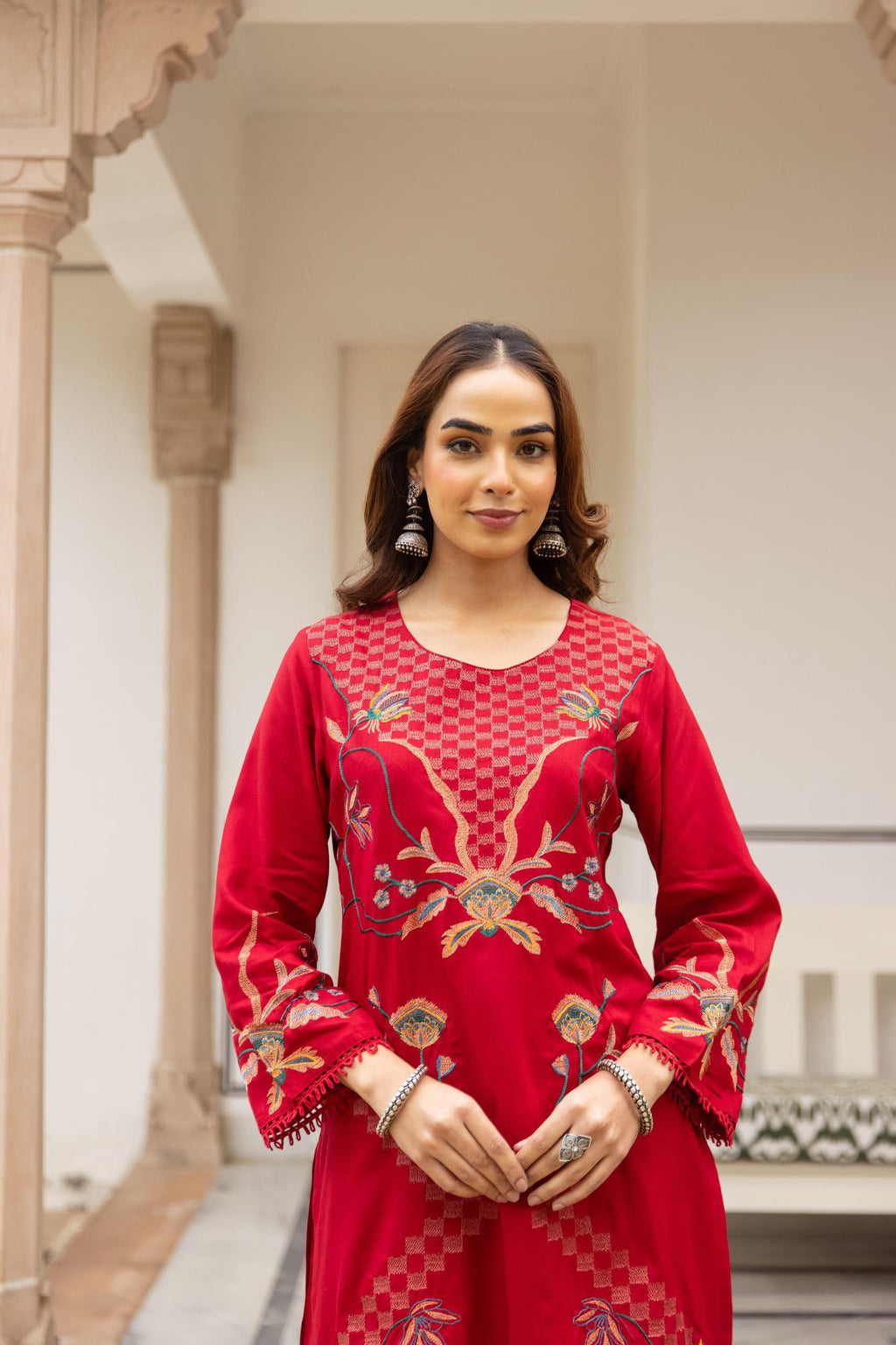 Bosque|2-Piece Co-Ord Set with Embroidery