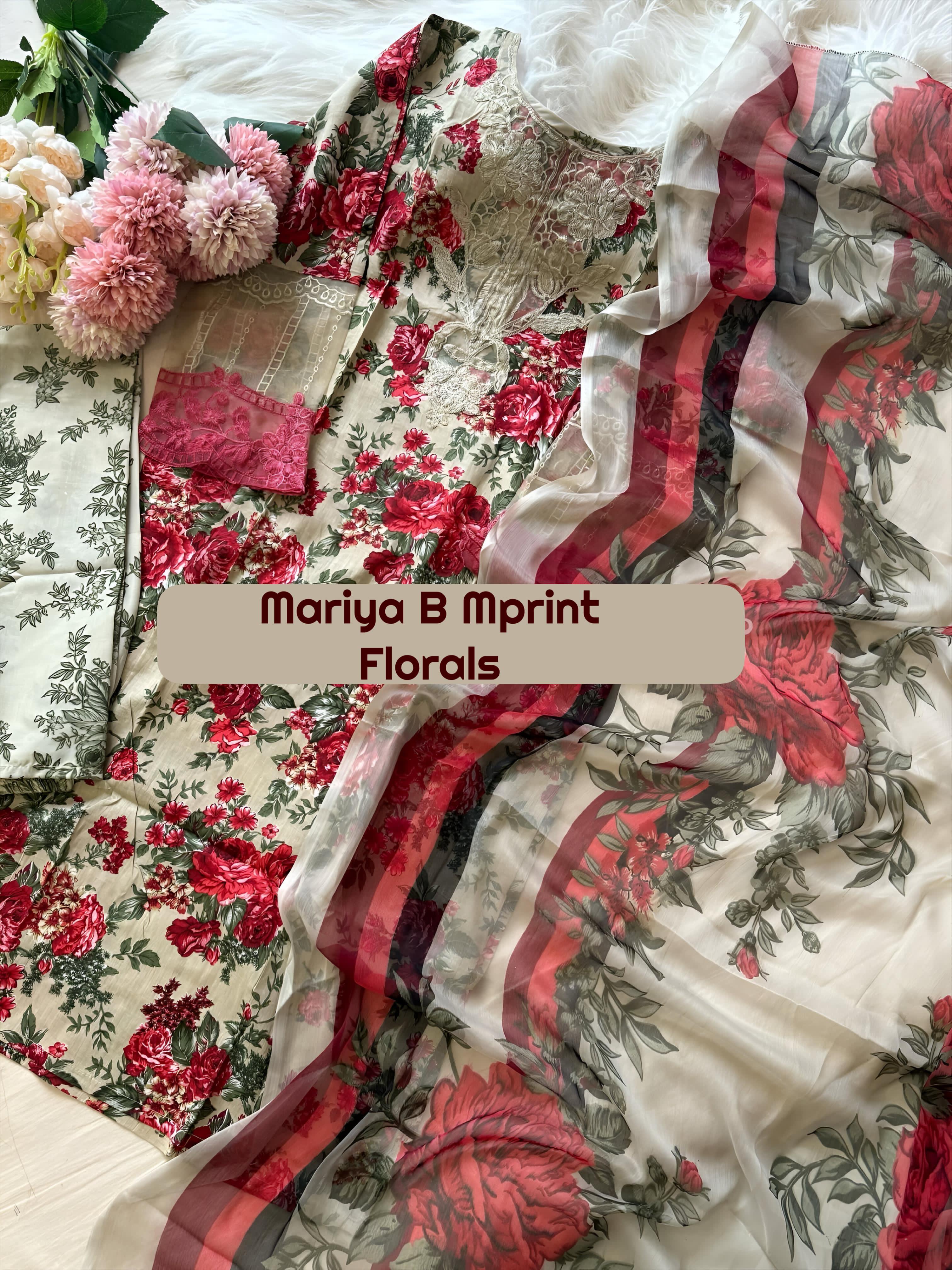 Maria B M Print Co-Ord Set – Women’s Cotton Embroidered Ready-Made Collection