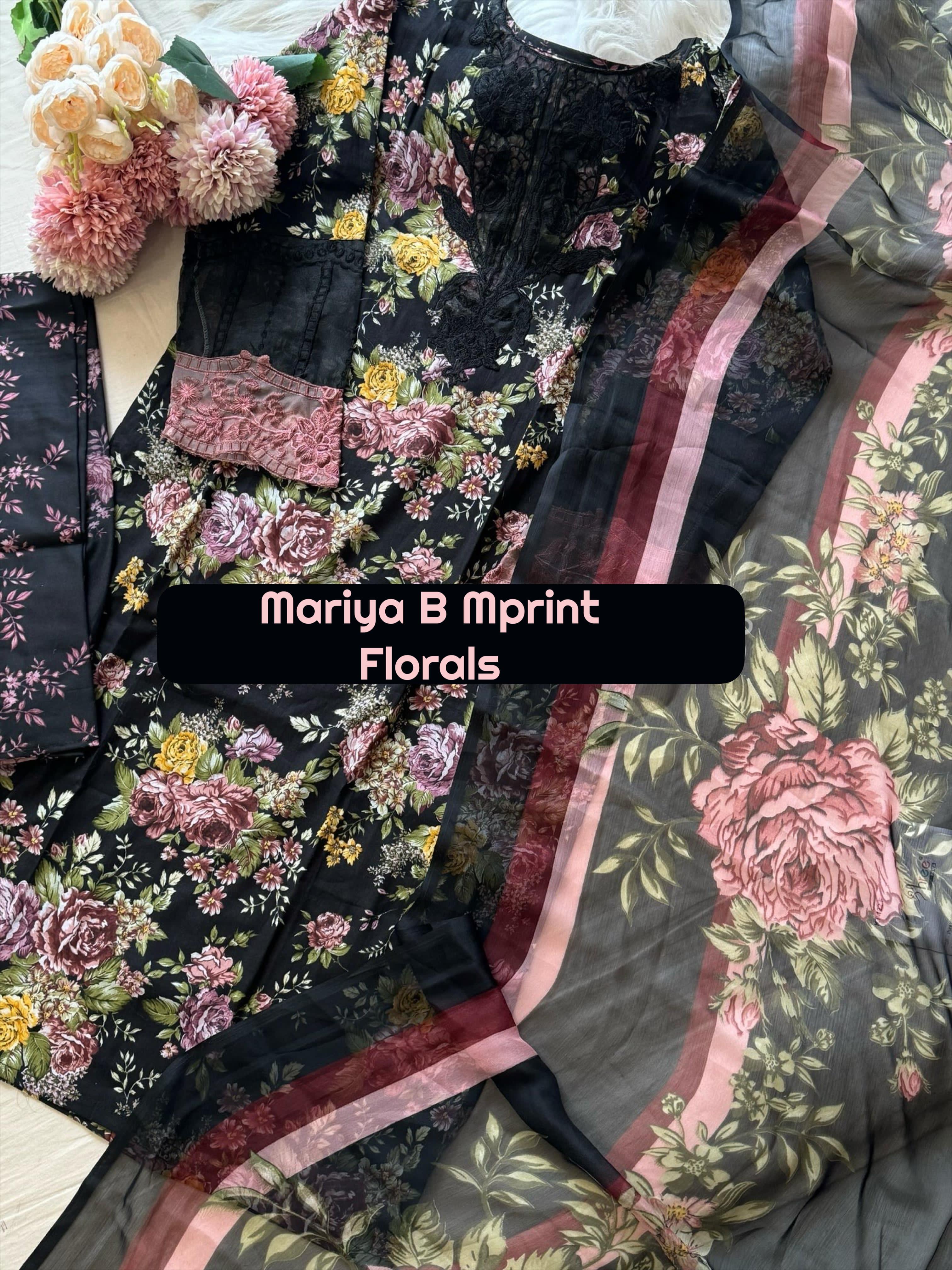 Maria B Stitched Lawn Suit – Women’s Cotton Embroidered Ready-Made Collection