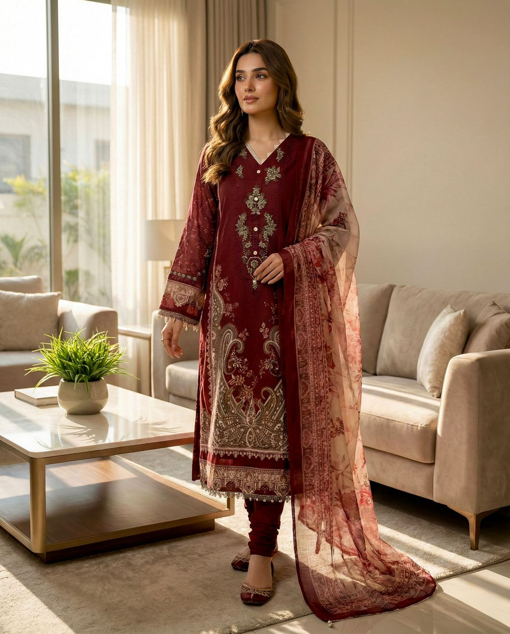 Bosque| Stitched Lawn Suit – Women’s Cotton Embroidered Ready-Made Collection
